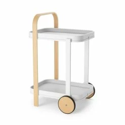 Umbra Bellwood Bar/Serving Cart | White-Natural