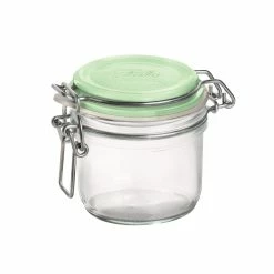 Bormioli Rocco 6.75oz Swing Top Fido Jar | Green Top