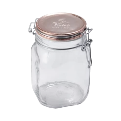 Bormioli Rocco 33.75oz Swing Top Fido Jar | Copper Lid