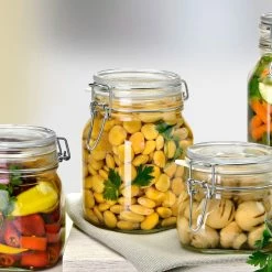 Bormioli Rocco 1L Swing Top Fido Canning Jar -Le Creuset shop 149220mrg121990 6