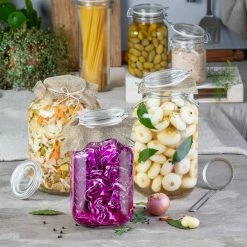 Bormioli Rocco 2L Swing Top Fido Canning Jar -Le Creuset shop 149240mrf121990 3