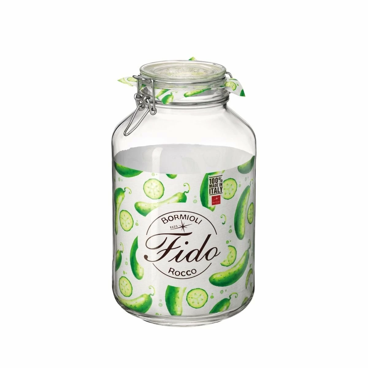 Bormioli Rocco 4L Swing Top Fido Glass Jar 4 Bormioli Rocco 4L Swing Top Fido Glass Jar - Image 2