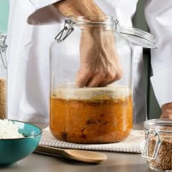 Bormioli Rocco 4.67L Swing Top Fido Glass Jar -Le Creuset shop 149270mrf121990 4