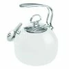 Chantal 1.8 Qt. Enamel-on-Steel Classic Tea Kettle | White -Le Creuset shop 37 18swt12 grande