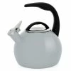 Chantal 2 Qt. Enamel-on-Steel Anniversary Collection Tea Kettle | Fog Grey -Le Creuset shop 37 annfy grande