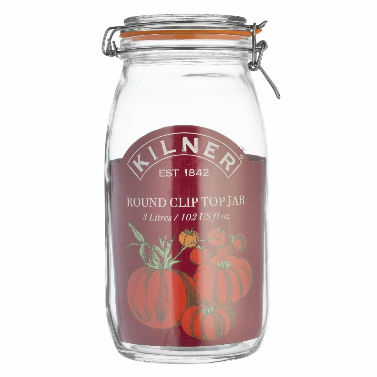 Kilner Swing Top Round Glass Jar | 3L 4 Kilner Swing Top Round Glass Jar | 3L - Image 2