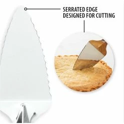 Rada Cutlery Serrated Pie Server | Silver -Le Creuset shop 51kzbqh9okl. ac sl1100 1