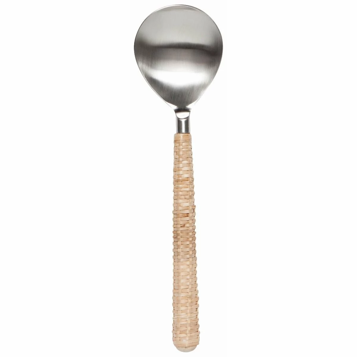 Danica Brands Danica Heirloom 2-Piece Salad Servers Set | Matte Steel & Rattan 5 Danica Brands Danica Heirloom 2-Piece Salad Servers Set | Matte Steel & Rattan - Image 3