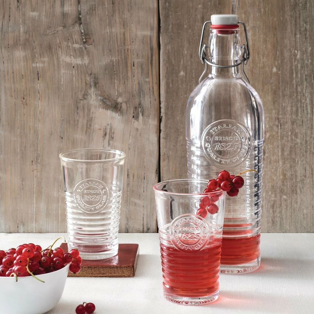 Bormioli Rocco Officina 1825 Clear Bottle With Swing Top - 33.75 Oz 4 Bormioli Rocco Officina 1825 Clear Bottle With Swing Top - 33.75 Oz - Image 2