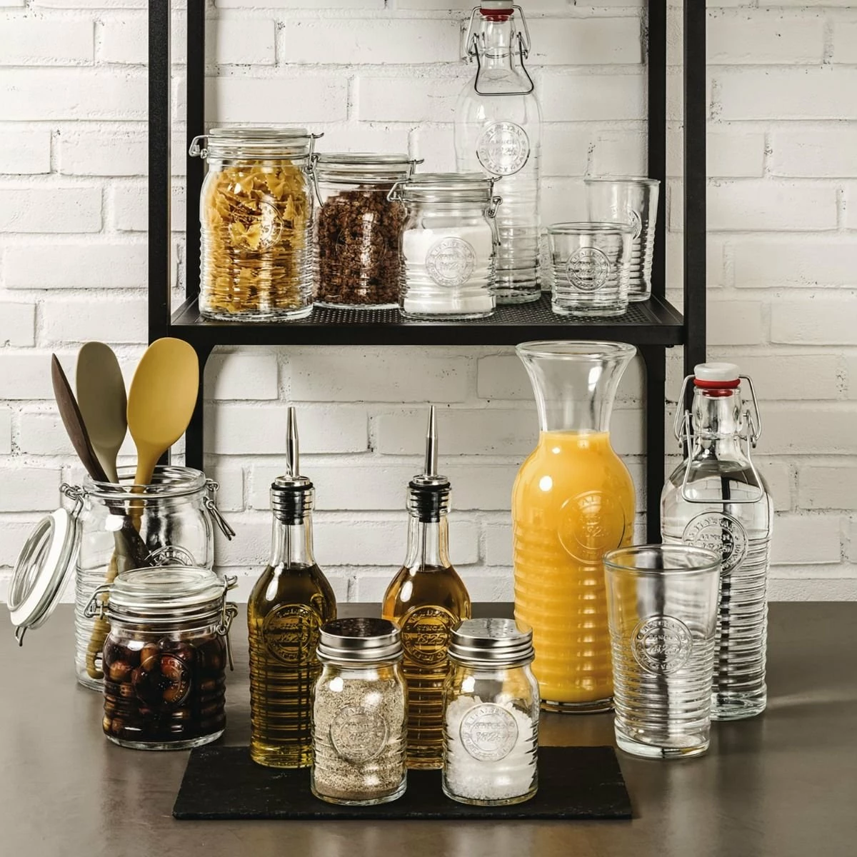 Bormioli Rocco Officina 1825 Clear Bottle With Swing Top - 33.75 Oz 9 Bormioli Rocco Officina 1825 Clear Bottle With Swing Top - 33.75 Oz - Image 7