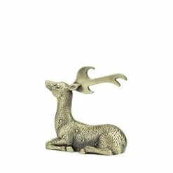 True Brands Rustic Holiday Gilded Deer Bottle Opener
