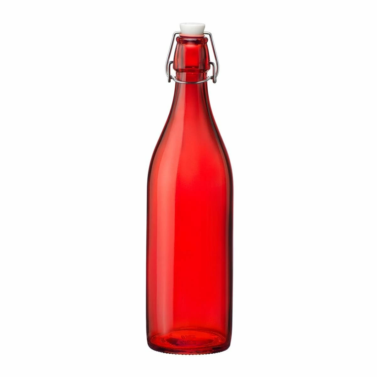 Bormioli Rocco 33.75oz Swing Top Giara Glass Bottle | Red 3 Bormioli Rocco 33.75oz Swing Top Giara Glass Bottle | Red