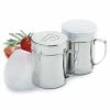 Norpro Stainless Steel Salt And Pepper Shakers -Le Creuset shop 763 stainless steel salt pepper shakers