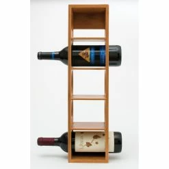 Lipper International Stacking 5-Bottle Wine Rack | Bamboo -Le Creuset shop 8305 vert white bottles