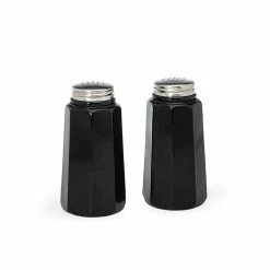 Mosser Glass Panel Salt And Pepper Shakers | Black Raspberry