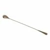 Mercer Barfly 13.2" Japanese-Style Bar Spoon | Antique Copper -Le Creuset shop barfly japanese style bar spoon angled