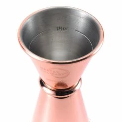 Mercer Barfly 0.5oz X 0.75oz Japanese Style Jigger | Copper Plated -Le Creuset shop barfly jigger m37000cp