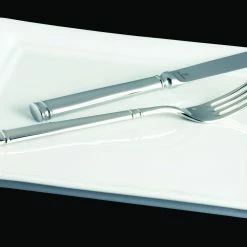 Fortessa Bistro 20-Piece Flatware Set -Le Creuset shop bistro side