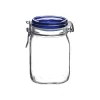 Bormioli Rocco 1L Swing Top Fido Canning Jar | Blue Lid -Le Creuset shop bormioli rocco fido canning jar with hinged blue lide 1 liter 149530m04321877