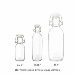 Bormioli Rocco 33.75oz Emilia Glass Bottle 16 Bormioli Rocco 33.75oz Emilia Glass Bottle -Le Creuset shop bormioli rocco emilia glass bottles height v2 2