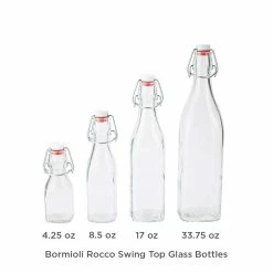 Bormioli Rocco 8.5oz Swing Top Glass Bottles | 60-pack 9 Bormioli Rocco 8.5oz Swing Top Glass Bottles | 60-pack -Le Creuset shop bormioli rocco emilia glass bottles red 3 2