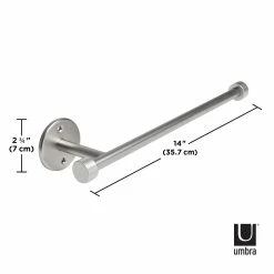 Umbra Cappa Wall Mounted Paper Towel Holder | Nickel -Le Creuset shop cappa10