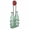 TableCraft 1oz Coca-Cola Salt & Pepper Shakers | Green Tinted Glass With Retro Rack 2 TableCraft 1oz Coca-Cola Salt & Pepper Shakers | Green Tinted Glass With Retro Rack -Le Creuset shop cc339n 01.default
