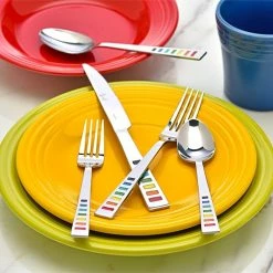 Fiesta® 20-Piece Flatware Set | Celebration -Le Creuset shop celebration flatware
