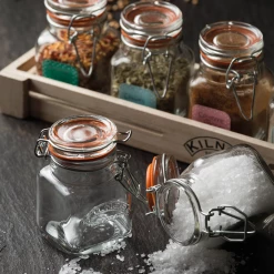 Kilner Swing Top Square Glass Spice Jar | 2.3oz 7 Kilner Swing Top Square Glass Spice Jar | 2.3oz -Le Creuset shop cliptop9