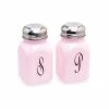Mosser Glass Monogram Salt & Pepper Set | Crown Tuscan -Le Creuset shop crowntuscansp1