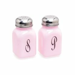 Mosser Glass Monogram Salt & Pepper Set | Crown Tuscan