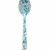 Crow Canyon Home Crow Canyon Enameled Serving Spoon Turquoise Marble -Le Creuset shop d51tqm