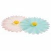 Charles Viancin Silicone Drink Covers | Daisy (Set Of 2 - Aqua & White) -Le Creuset shop daisy covers 1
