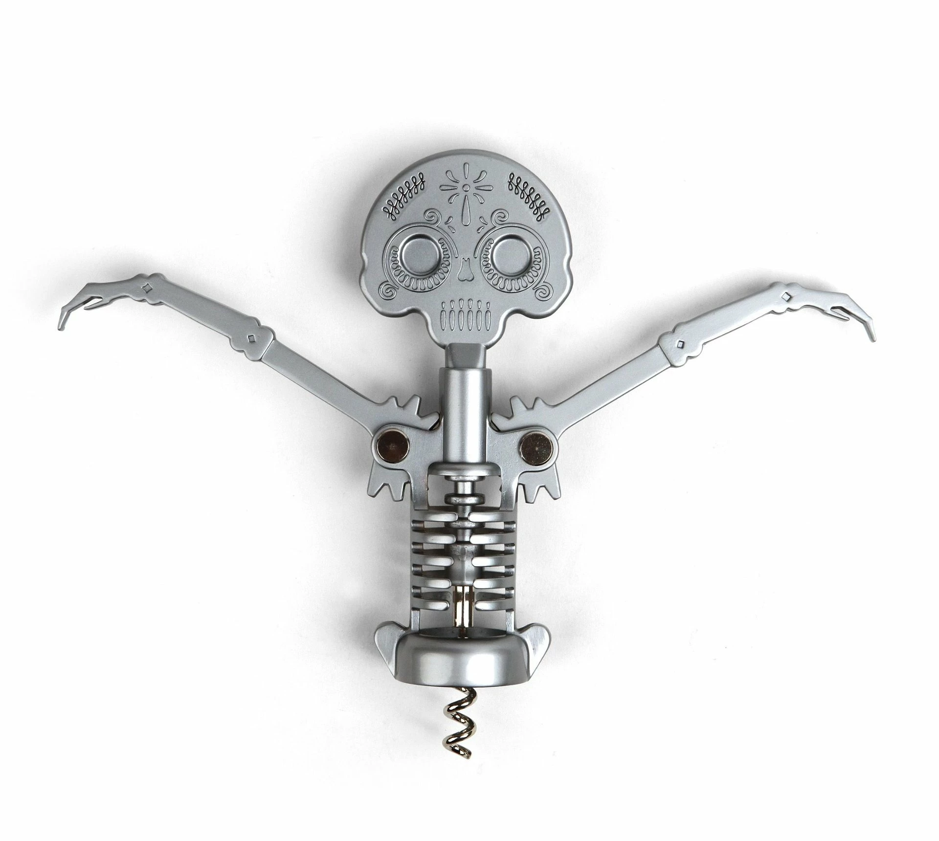 Kikkerland Corkscrew | Day Of The Dead Skull 3 Kikkerland Corkscrew | Day Of The Dead Skull
