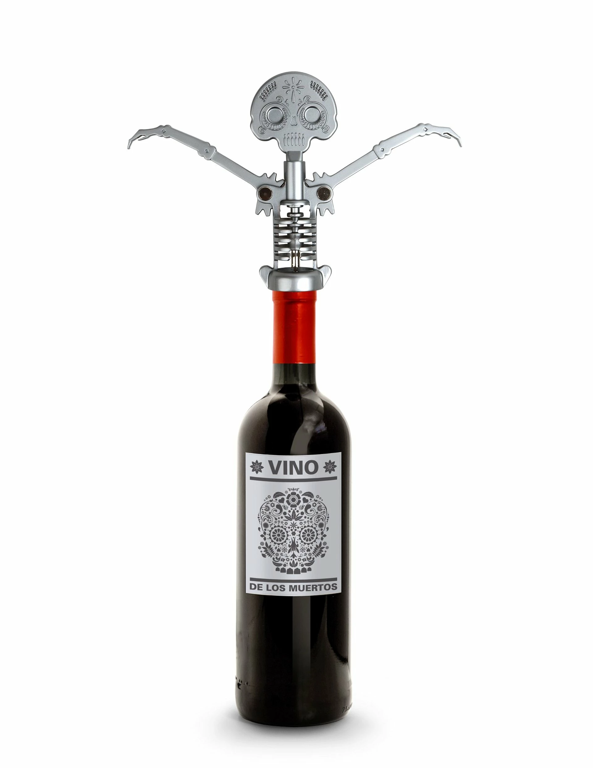 Kikkerland Corkscrew | Day Of The Dead Skull 4 Kikkerland Corkscrew | Day Of The Dead Skull - Image 2