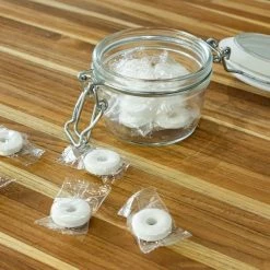 Bormioli Rocco 4.25oz Swing Top Fido Jar | White Top -Le Creuset shop dsc 1398