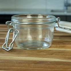 Bormioli Rocco 4.25oz Swing Top Fido Jar | White Top -Le Creuset shop dsc 1504 1