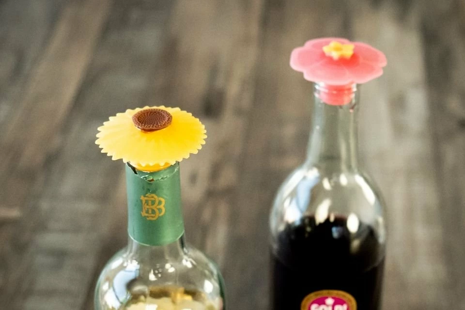 Charles Viancin Floral Bottle Stopper 4 Charles Viancin Floral Bottle Stopper - Image 2