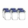 Bormioli Rocco 1L Swing Top Fido Canning Jars - Blue Lid | 6-pack -Le Creuset shop ekb br1lf