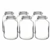Bormioli Rocco 4.67L Swing Top Fido Glass Jars | 6-pack -Le Creuset shop ekb br5lf