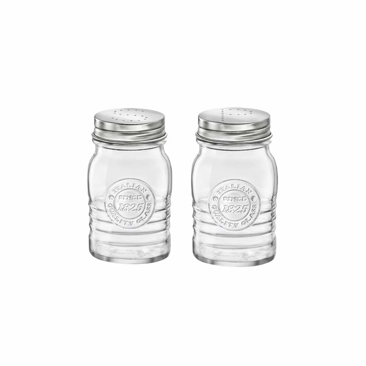 Bormioli Rocco 8oz Officina1825 Salt & Pepper Shaker Set 3 Bormioli Rocco 8oz Officina1825 Salt & Pepper Shaker Set
