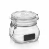 Bormioli Rocco 17oz Swing Top Storage Jar W/Chalkboard Label -Le Creuset shop fido jar rocco chalkboard 500ml