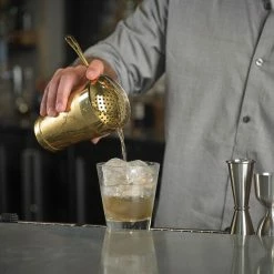 Mercer Barfly Julep Strainer | Gold Plated -Le Creuset shop gd shaker pour hr v1 a