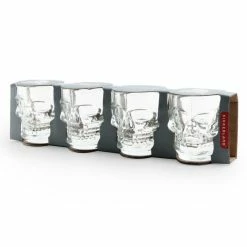 Kikkerland Shot Glasses - Set Of 4 | Skulls