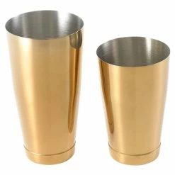 Mercer Barfly Basic Set | Gold Plated -Le Creuset shop gold plated shaker basic