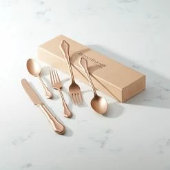 Reed & Barton 20-Piece Flatware Set | Hampden Rose -Le Creuset shop hampden4 1