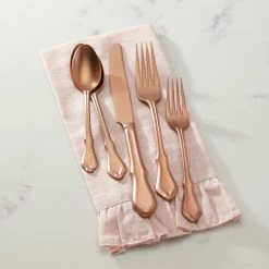 Reed & Barton 20-Piece Flatware Set | Hampden Rose -Le Creuset shop hampden5 1