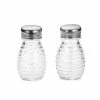 TableCraft 2oz Salt & Pepper Shakers | Beehive Glass 2 TableCraft 2oz Salt & Pepper Shakers | Beehive Glass -Le Creuset shop hbh2c 01.default