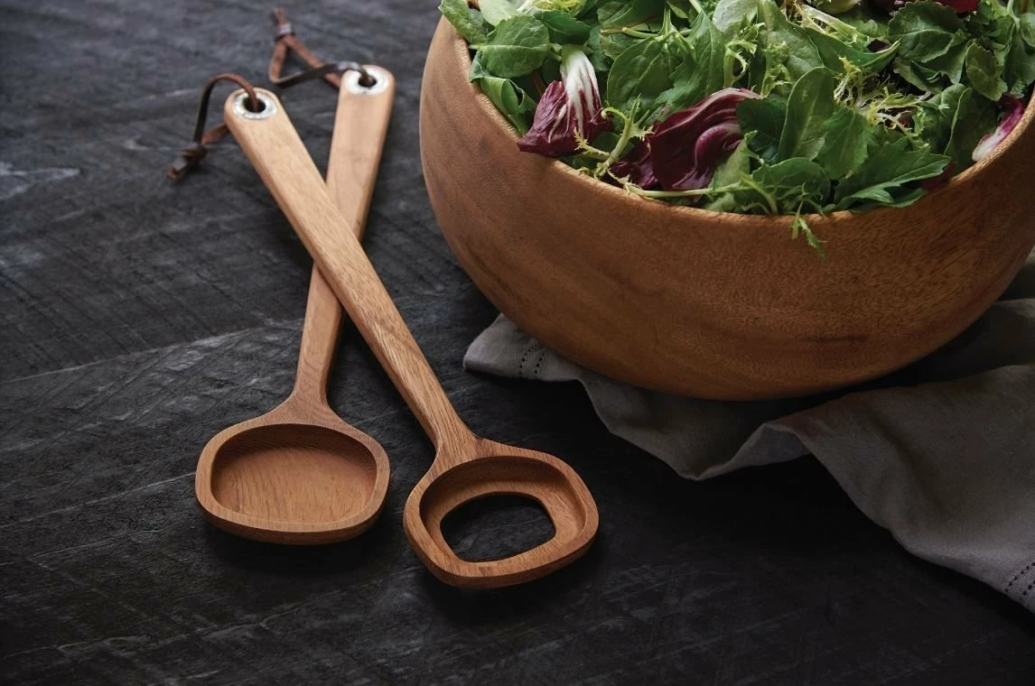 Ironwood Gourmet Nordic Salad Serving Spoons By Fox Run 4 Ironwood Gourmet Nordic Salad Serving Spoons By Fox Run - Image 2
