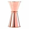 Mercer Barfly 0.5oz X 0.75oz Japanese Style Jigger | Copper Plated -Le Creuset shop jigger m37000cp